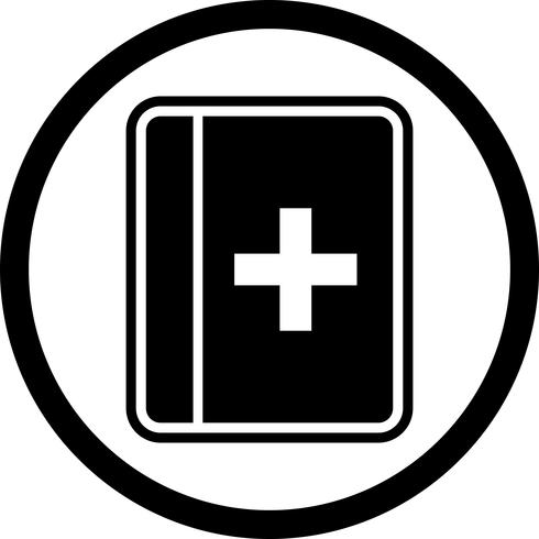 medizinisches Buch-Icon-Design vektor