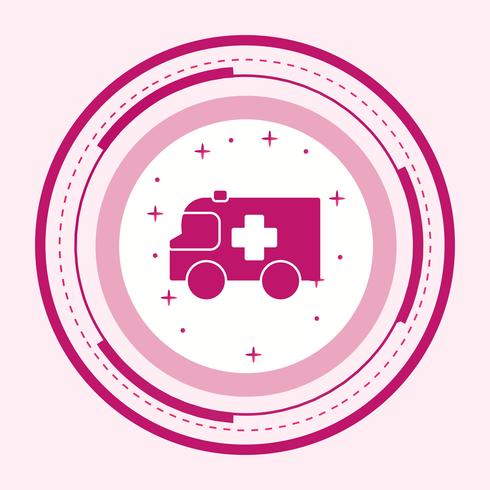 Krankenwagen-Icon-Design vektor