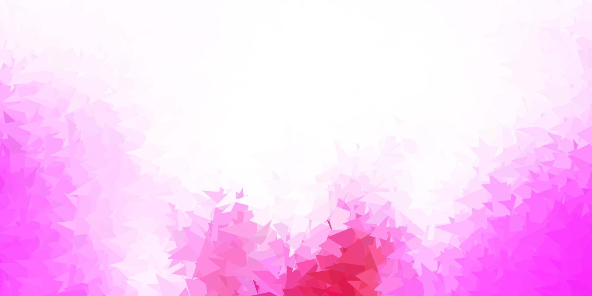 dunkelviolettes, rosa Vektordreieckmosaikdesign. vektor