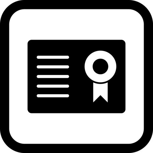 Zertifikat-Icon-Design vektor