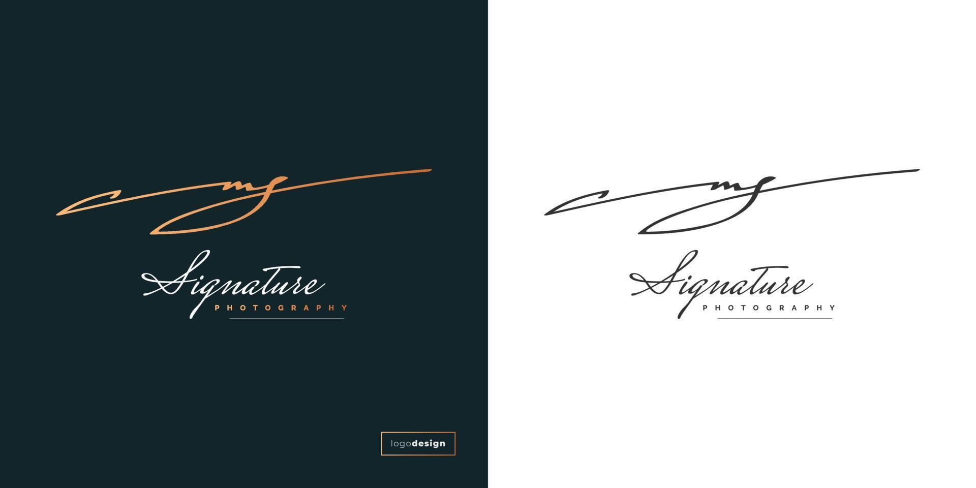 m und j anfängliches Logodesign mit Handschriftstil. mj-Signaturlogo oder Symbol für Geschäftsidentität vektor