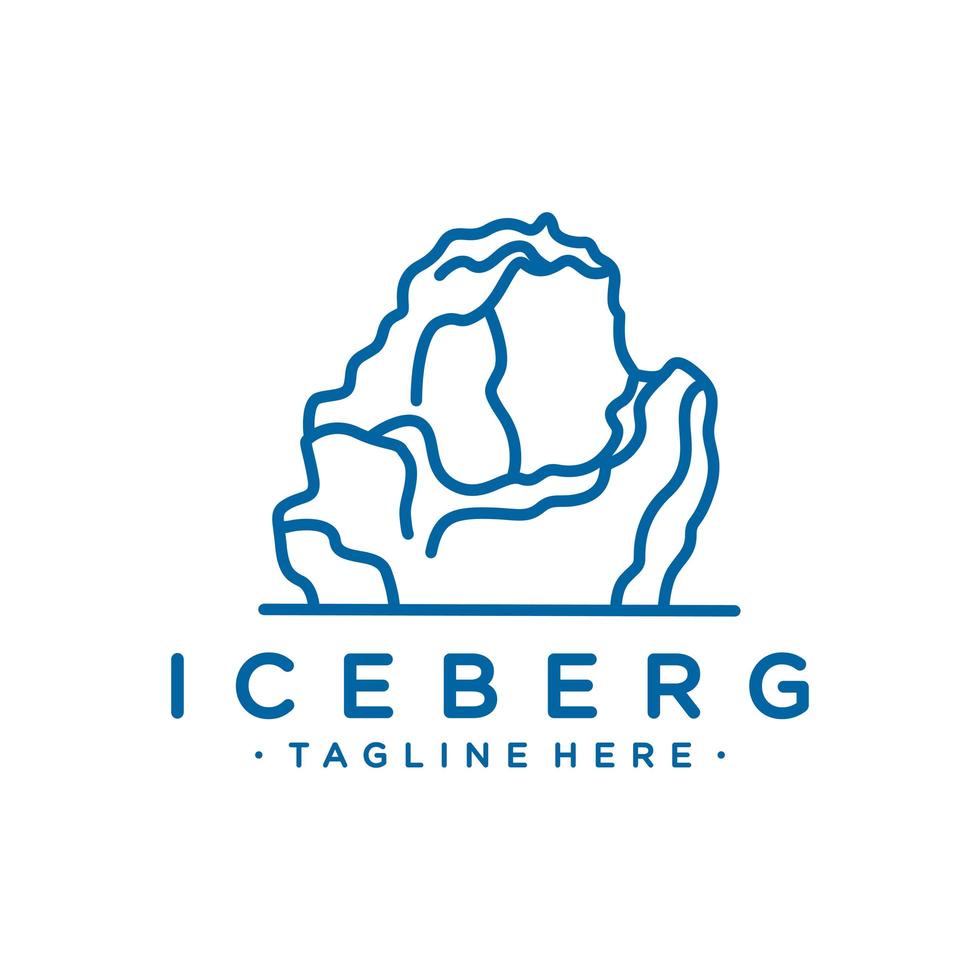 isberg logotyp design vektor