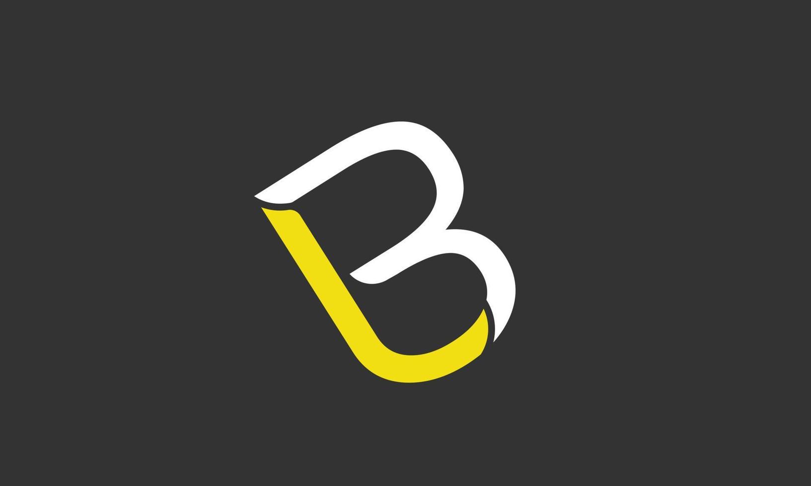Logo mit den Initialen b vektor