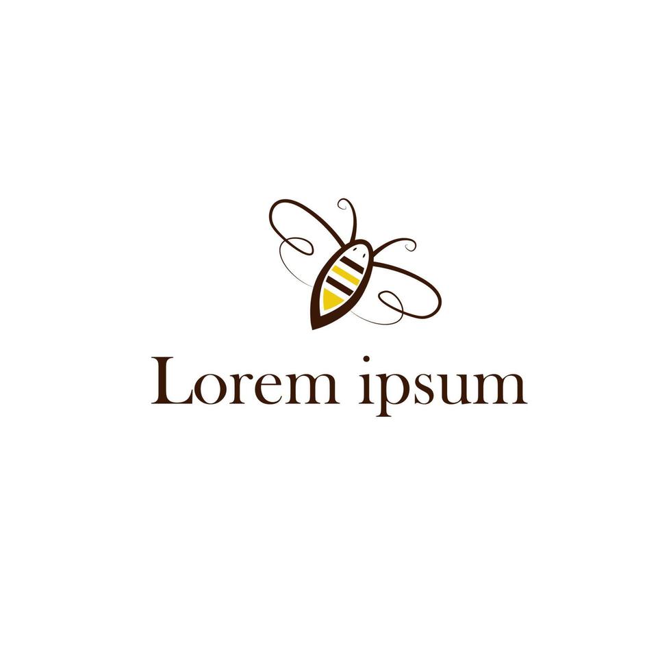 logotyp bi honung vektor