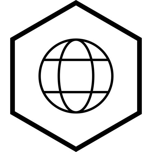 Globe icon design vektor