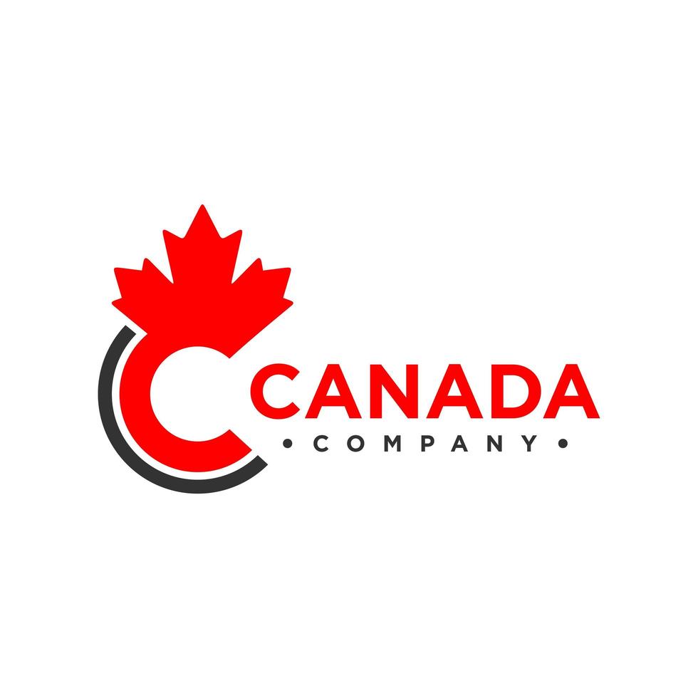Kanada-Logo-Buchstabe c vektor