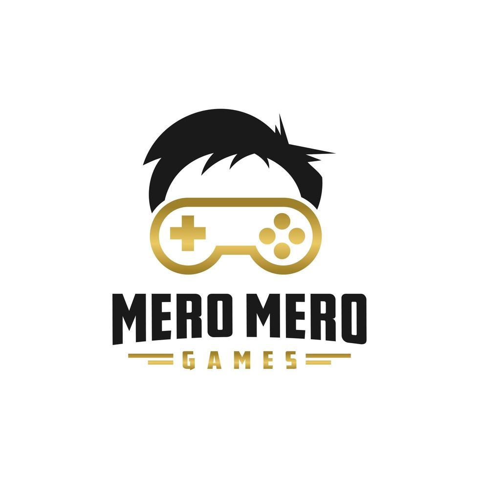 logo design nörd spel vektor