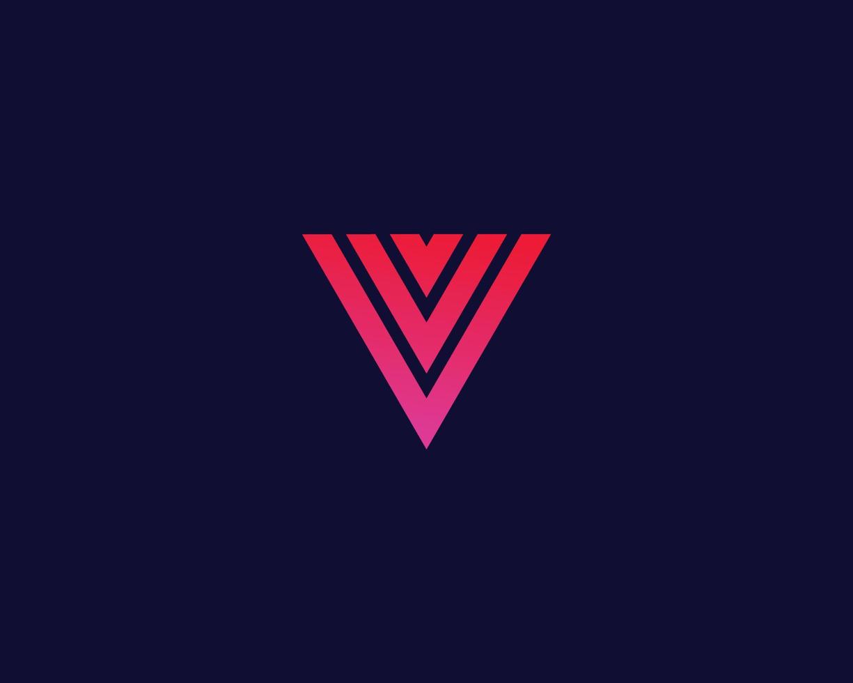Buchstabe-vv-Logo-Design. kreatives minimales monochromes Monogrammsymbol. universelles elegantes Vektoremblem. Premium-Business-Logo. grafisches Alphabetsymbol für die Unternehmensidentität vektor