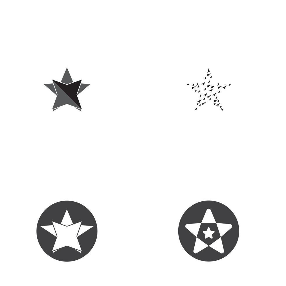 stjärna logotyp ikon vektor mall