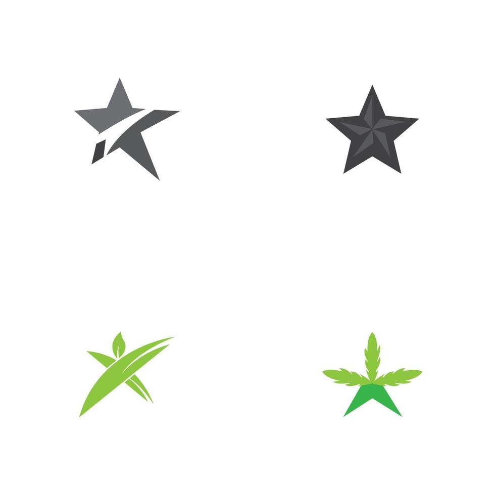 stjärna logotyp ikon vektor mall
