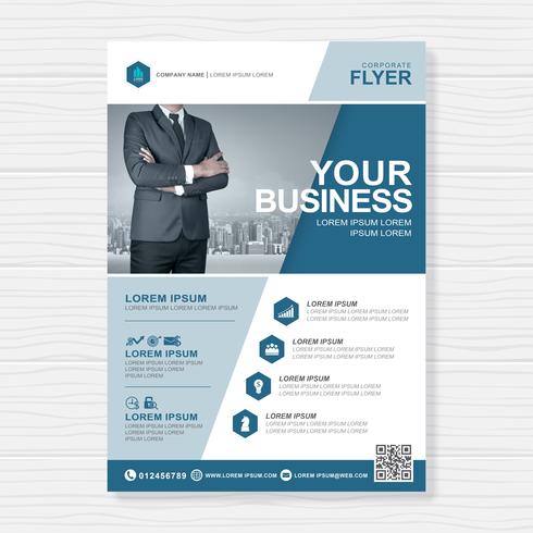 Business cover a4 mall och platt ikon för en rapport och broschyrdesign, flygblad, banner, broschyrer dekoration för tryck och presentation vektor illustration