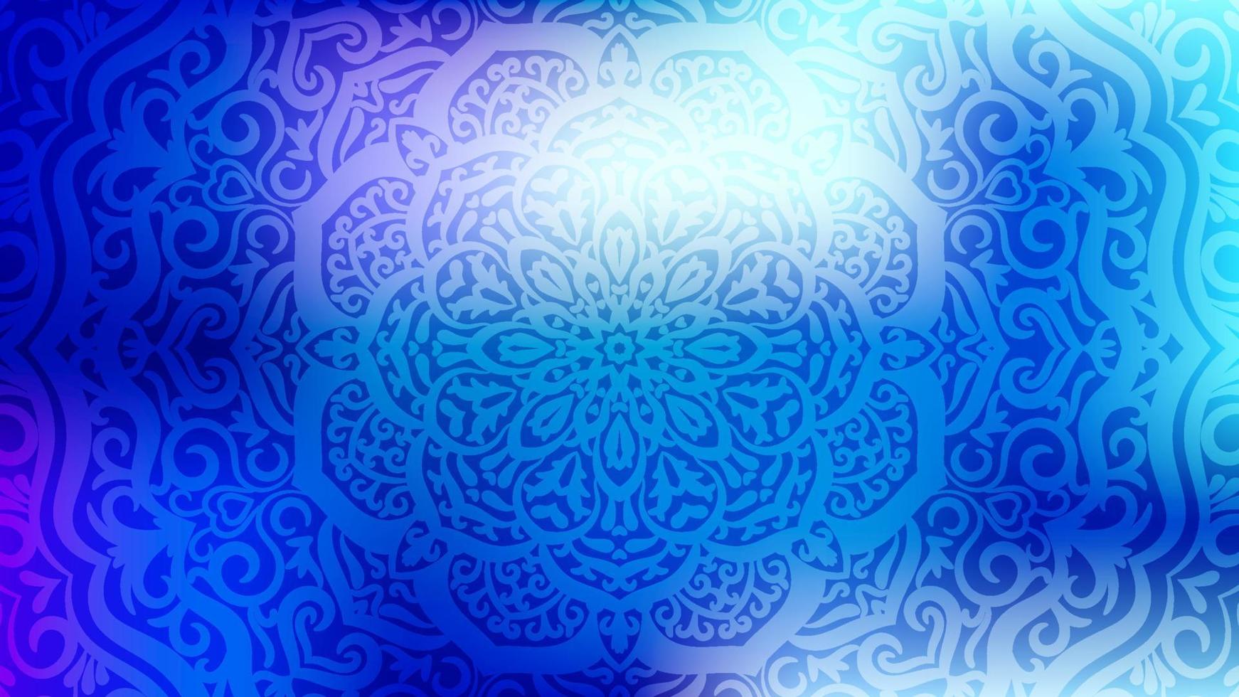 mandala. dekorativa runda doodle blomma. färgglada suddig bakgrund. modernt abstrakt gradientkort. affärsaffisch. vektor