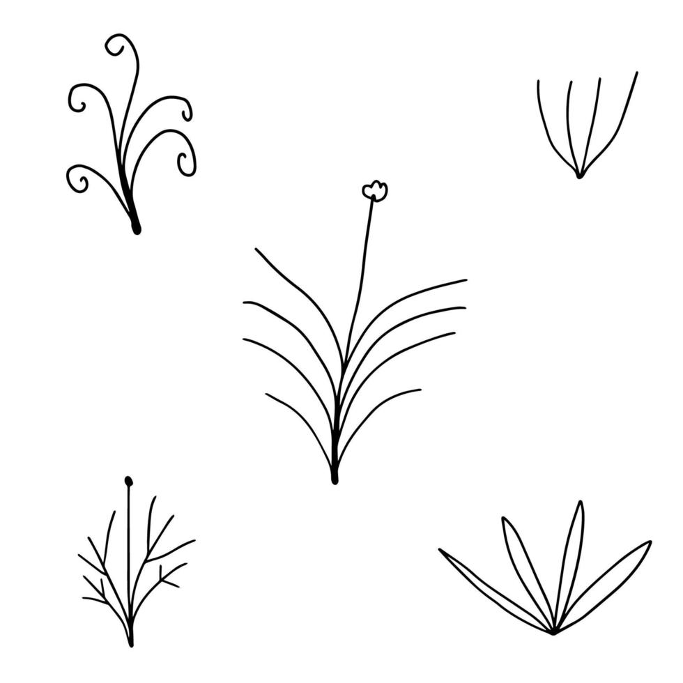 abstrakte bunte Gekritzelblume mit nahtlosem Muster der Locken. Fantasy-Blumenhintergrund. vektor