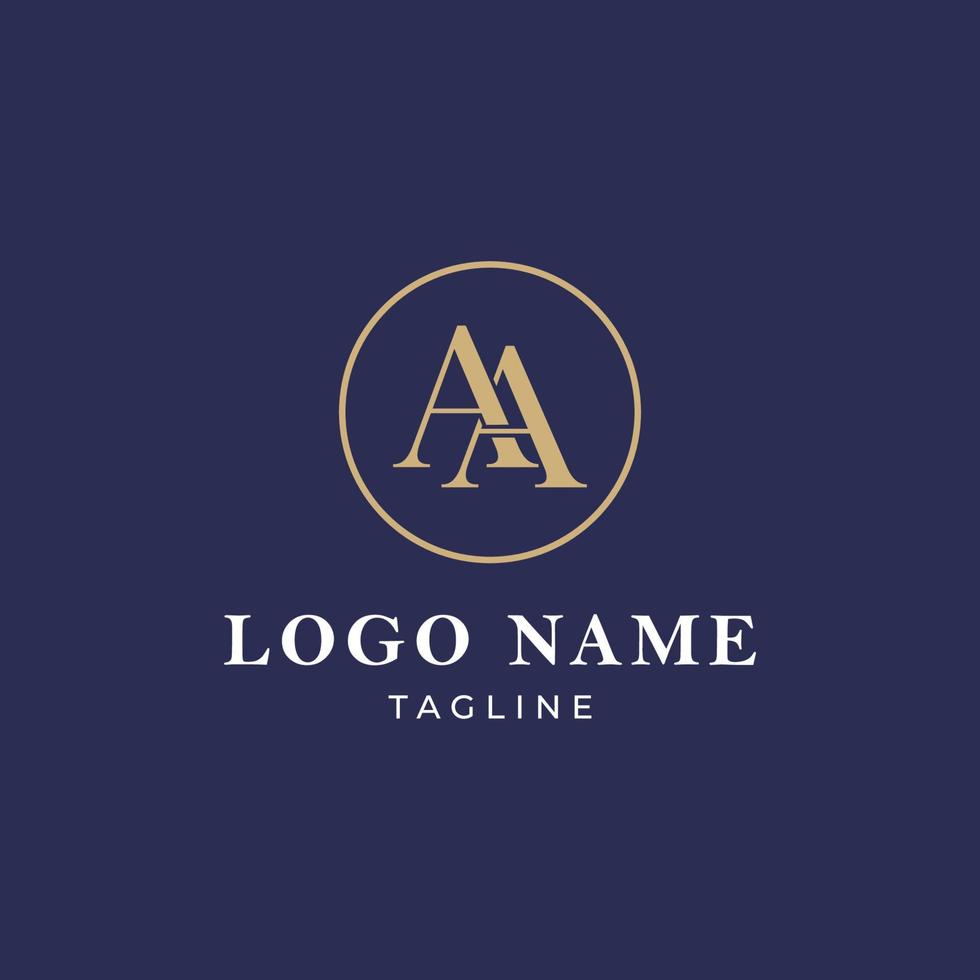 bokstaven aa linje logotyp design. linjär kreativ minimal monogram symbol. universell elegant vektor emblem. premium företagslogotyp. grafisk alfabetsymbol för företagsidentitet