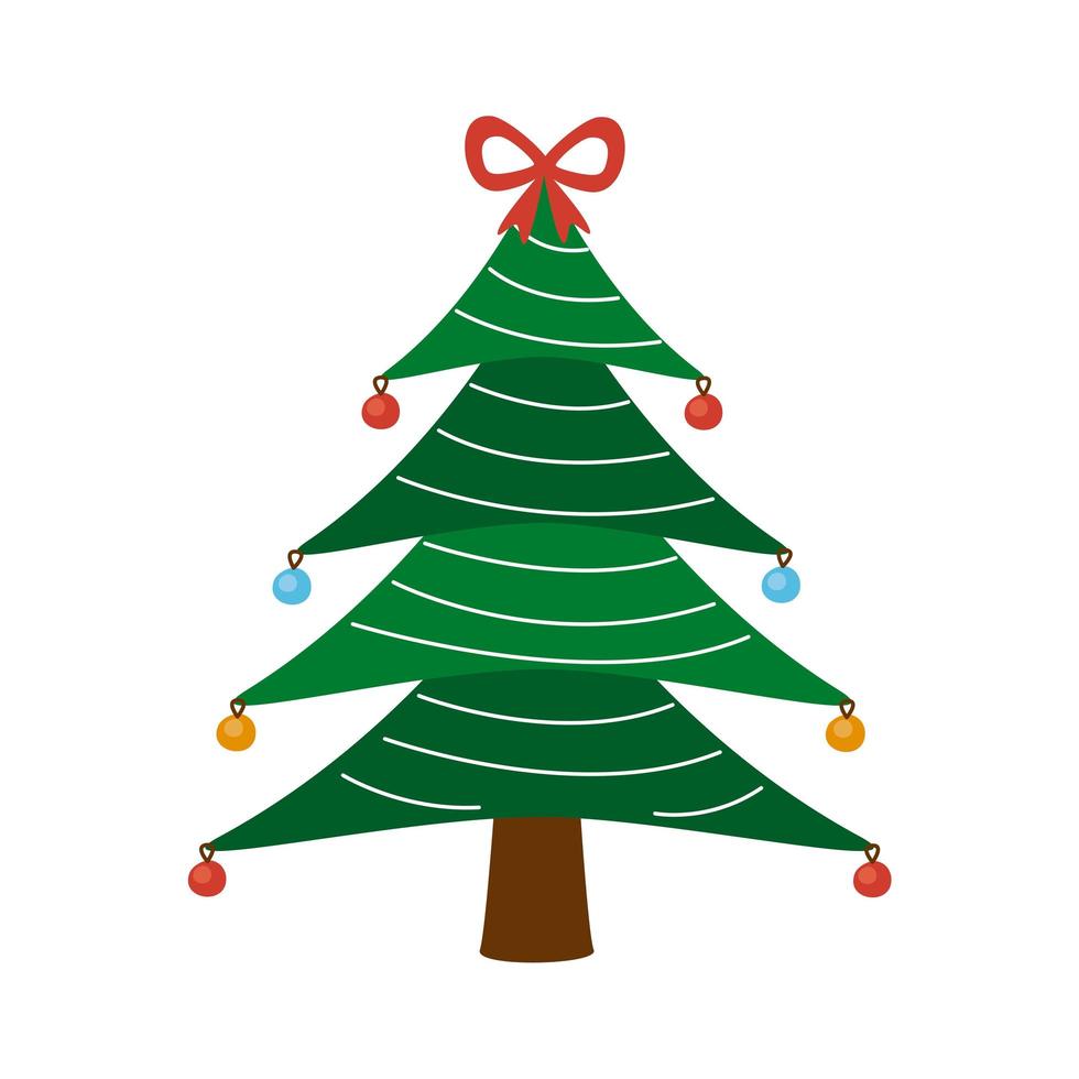 Frohe Weihnachten Tannenbaum vektor