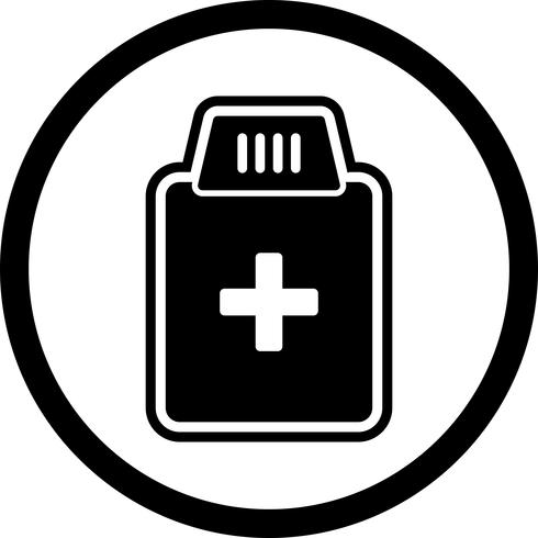 Medizin-Flaschen-Icon-Design vektor