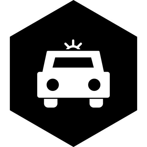 Polizeiauto-Icon-Design vektor