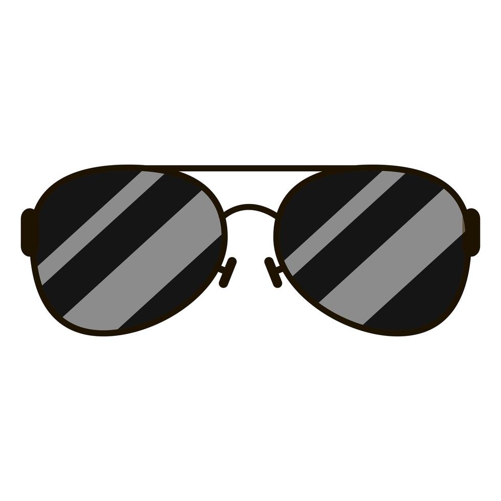 optisches Zubehörsymbol der Sommersonnenbrille vektor