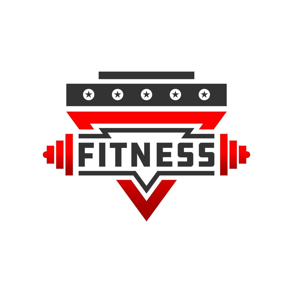 fitness märke sport logotyp vektor
