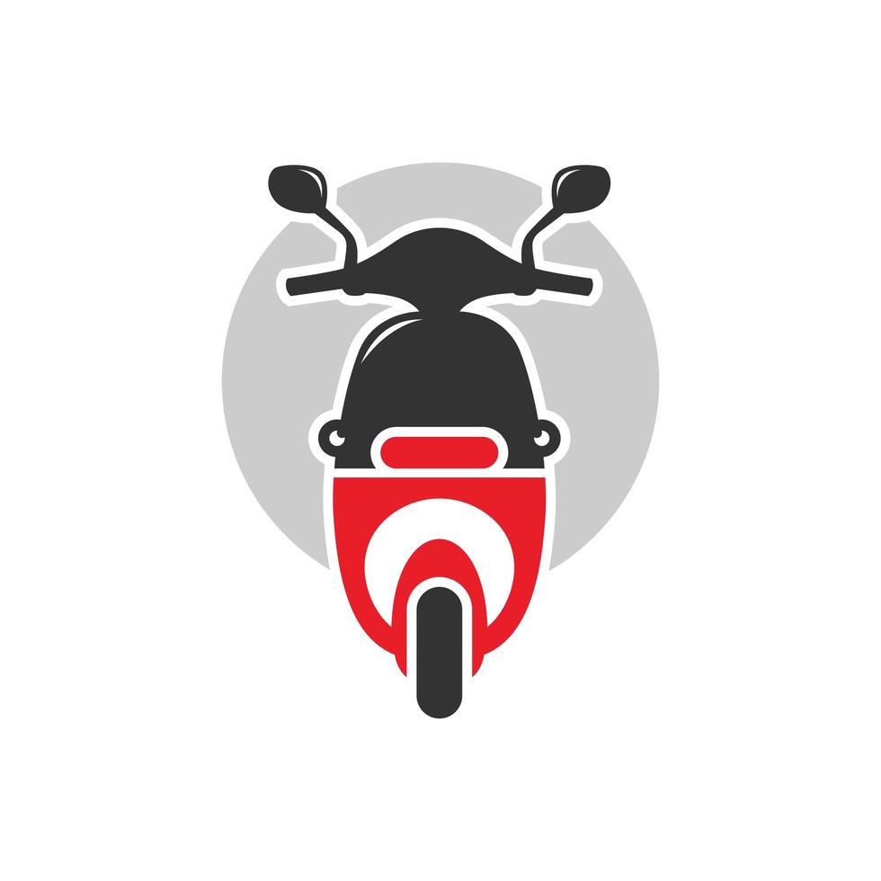 Motorrad-Roller-Transport-Logo vektor