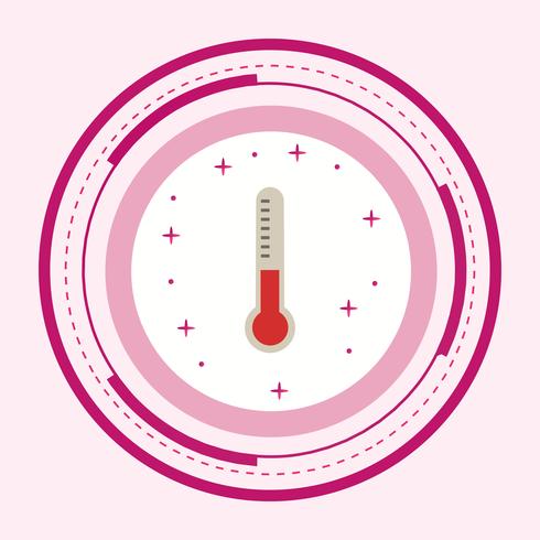 Thermometer-Icon-Design vektor