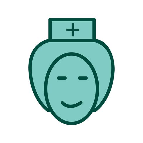 Krankenschwester-Icon-Design vektor