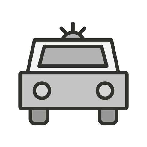 Polizeiauto-Icon-Design vektor