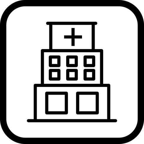 Krankenhaus-Icon-Design vektor