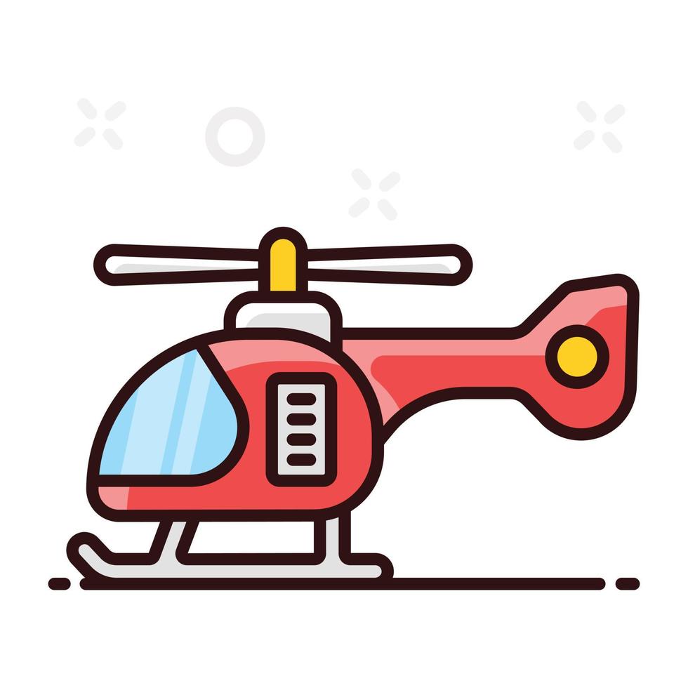 Helikopter-Icon-Design vektor