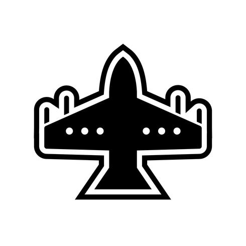 Kampfjet Icon Design vektor