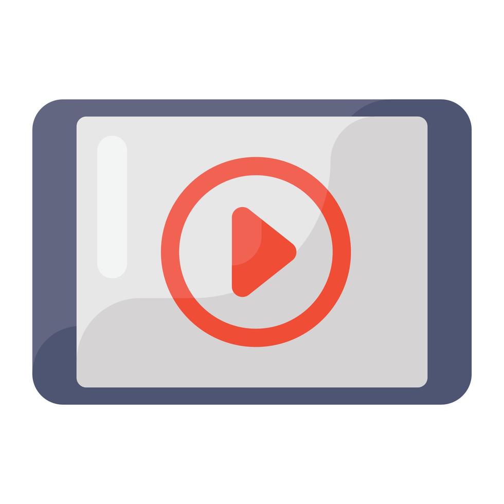 video streaming platt ikon design vektor