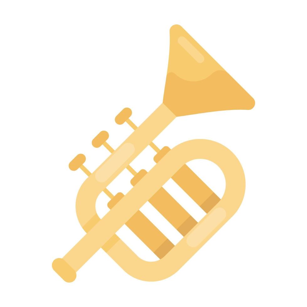 fransk horn ikon i modemet vektor