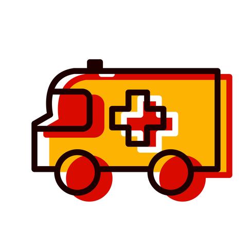 Ambulans Icon Design vektor