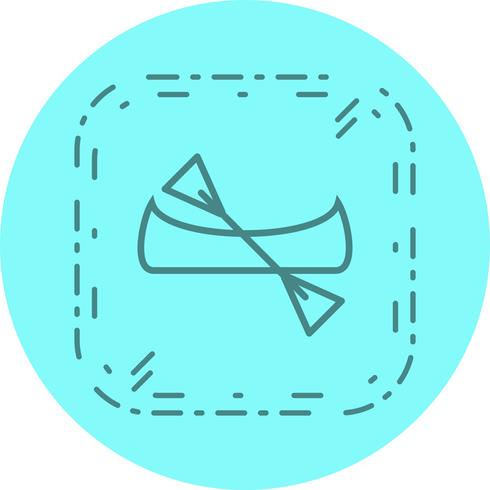 Kanot Icon Design vektor