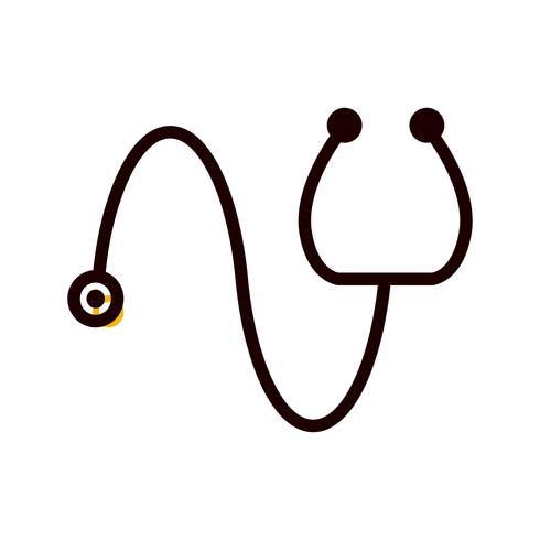 Stethoskop-Icon-Design vektor