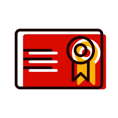 Certifikat Icon Design vektor