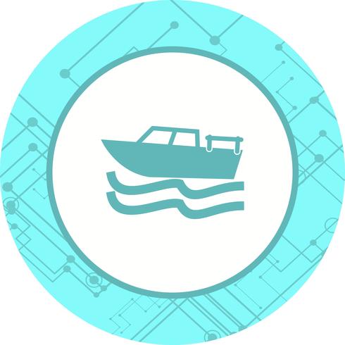 Båtikondesign vektor
