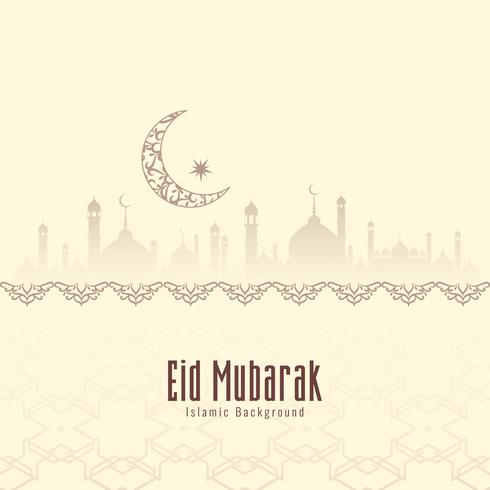 Abstrakter islamischer Festivalhintergrund Eid Mubarak vektor