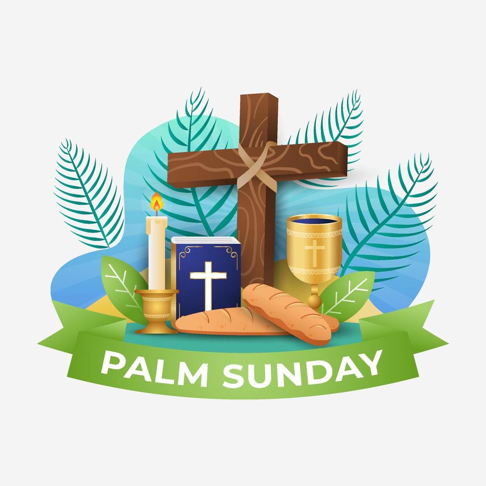 Palm Sonntag Konzept vektor