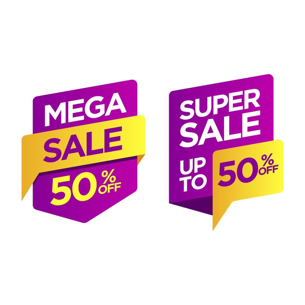 Werbebanner für Mega-Sale-Banner vektor