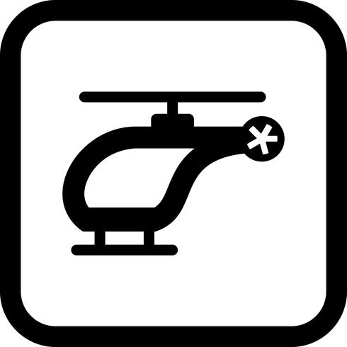 Hubschrauber-Icon-Design vektor