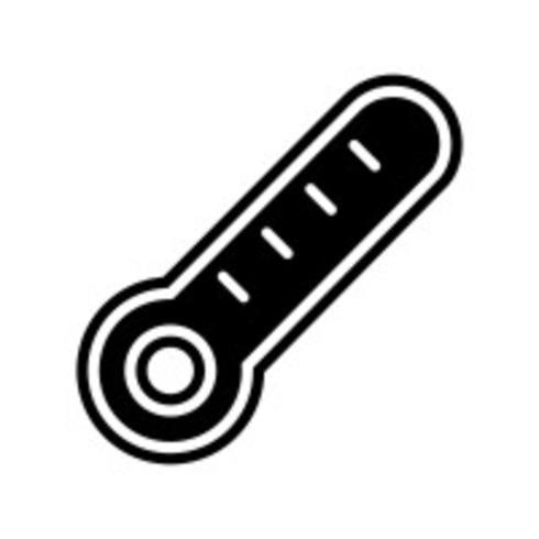 Thermometer-Icon-Design vektor