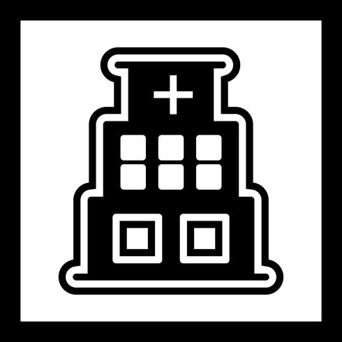 Krankenhaus-Icon-Design vektor