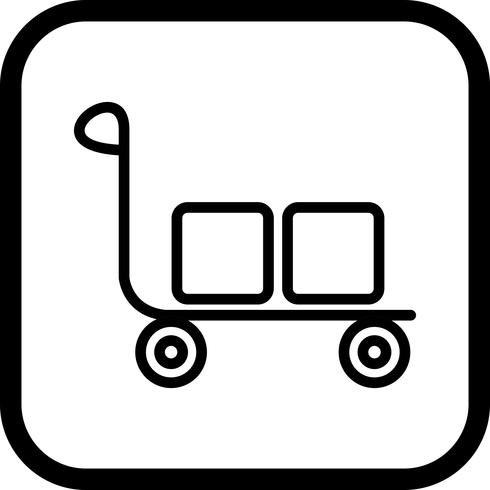 Trolley-Icon-Design vektor