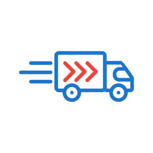 Leverans Truck Icon Design vektor