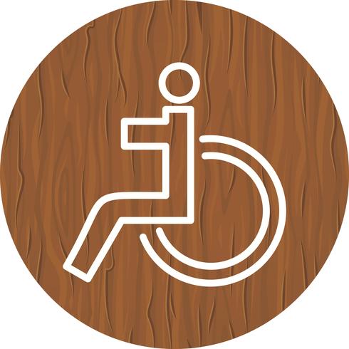 Behinderte Icon Design vektor