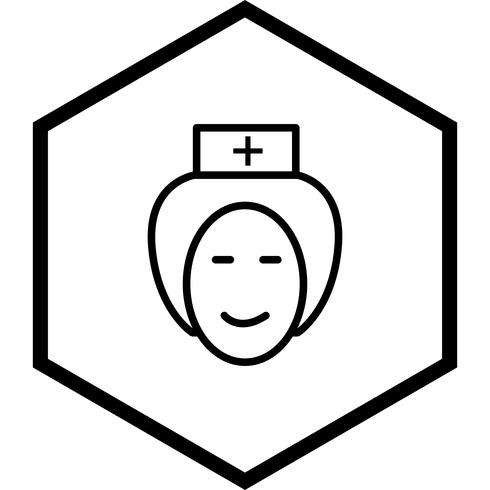 Sjuksköterska Icon Design vektor