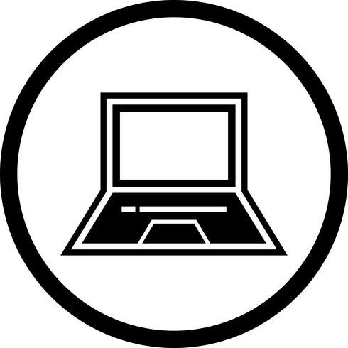 Laptop-Ikonendesign vektor