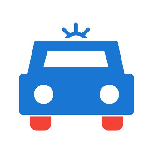 Polizeiauto-Icon-Design vektor