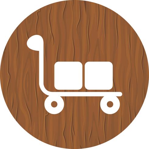 Trolley-Icon-Design vektor